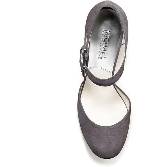 Michael Michael Kors Haven Ankle Strap Dark Slate Suede Platform SZ 10M:NWOT - Picture 11 of 16